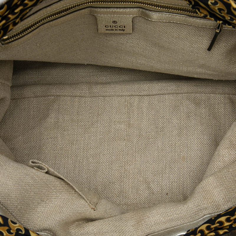 Large Straw Positano Scarf Tote - Image 5