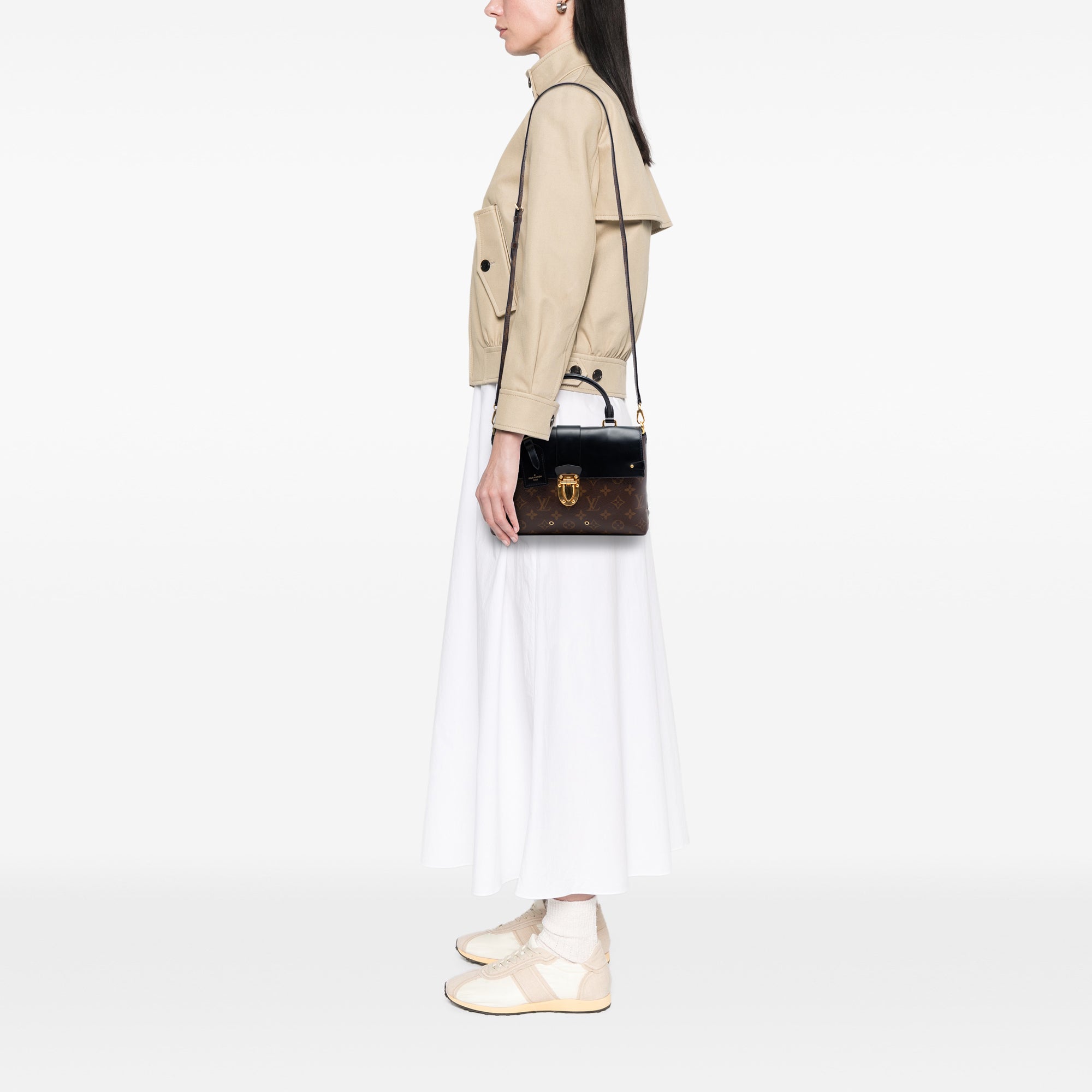 Monogram One Handle Flap MM Satchel - Image 6