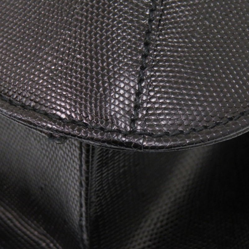 Lizard Embossed Leather Top Handle Bag - Image 10