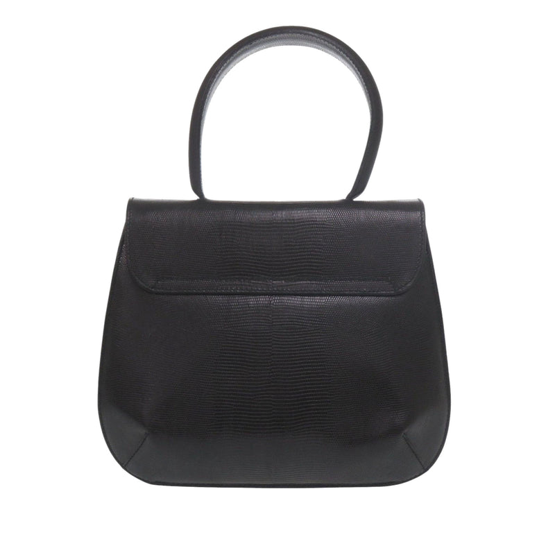 Lizard Embossed Leather Top Handle Bag - Image 2