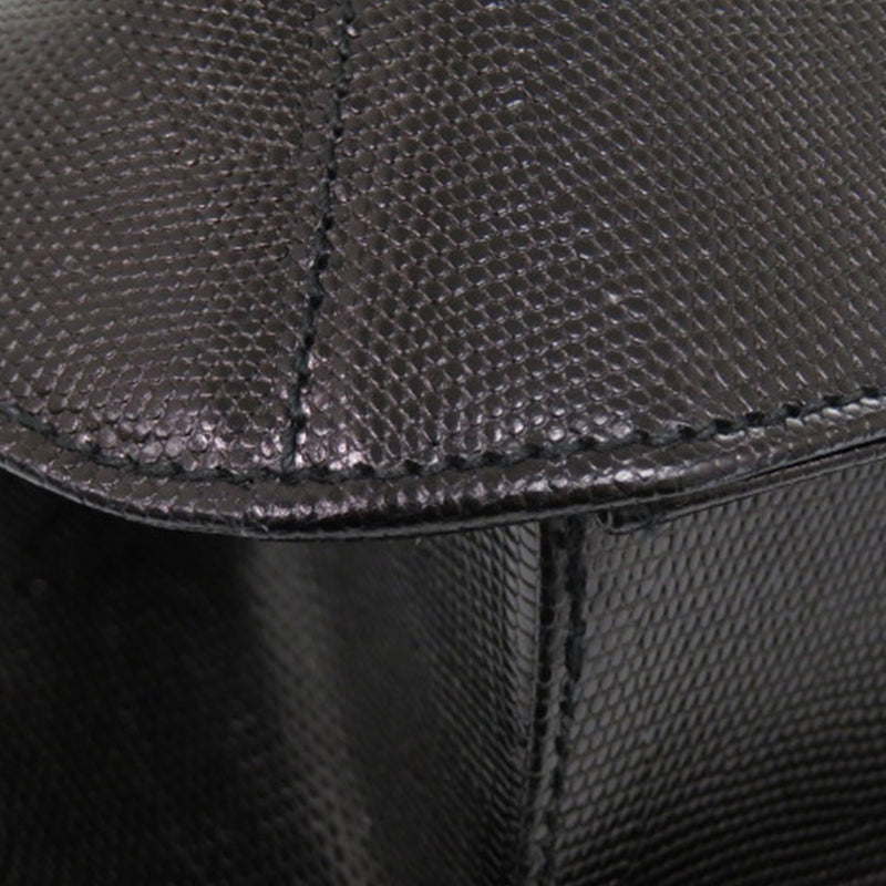Lizard Embossed Leather Top Handle Bag - Image 9