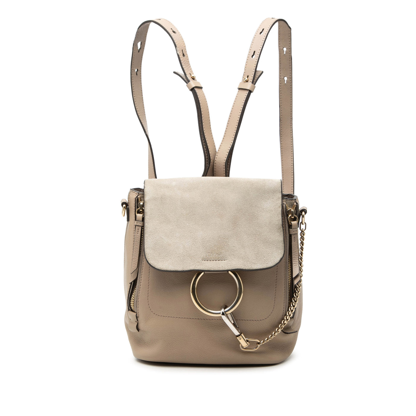 Small Calfskin and Suede Faye Backpack - Image 1