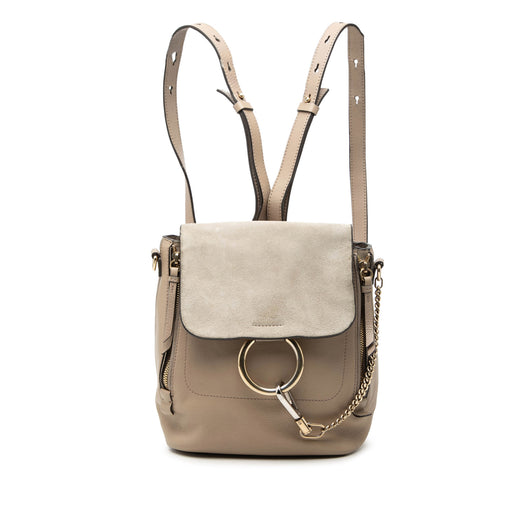 Small Calfskin and Suede Faye Backpack - Image 1