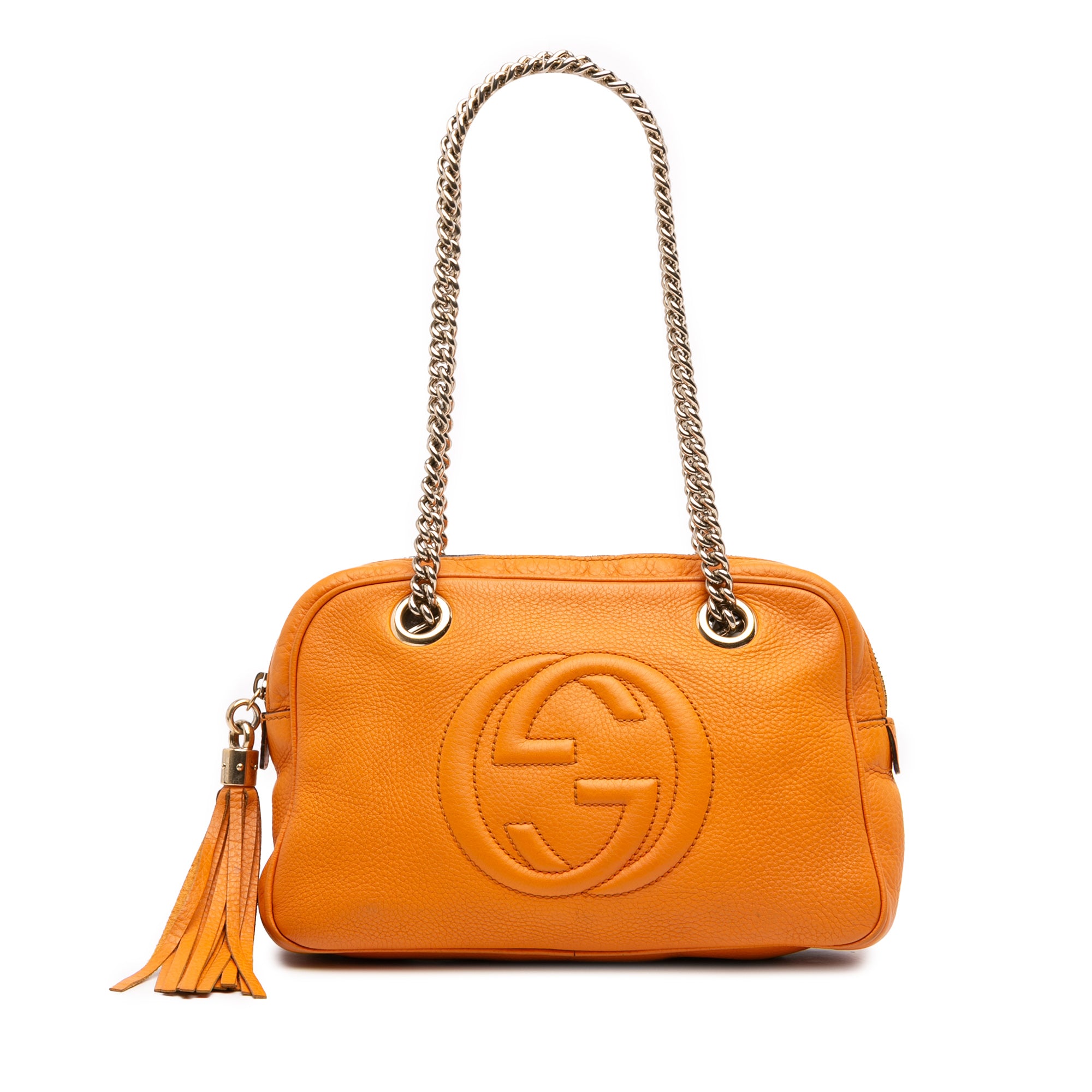 Leather Soho Chain Zip Shoulder Bag - Image 1