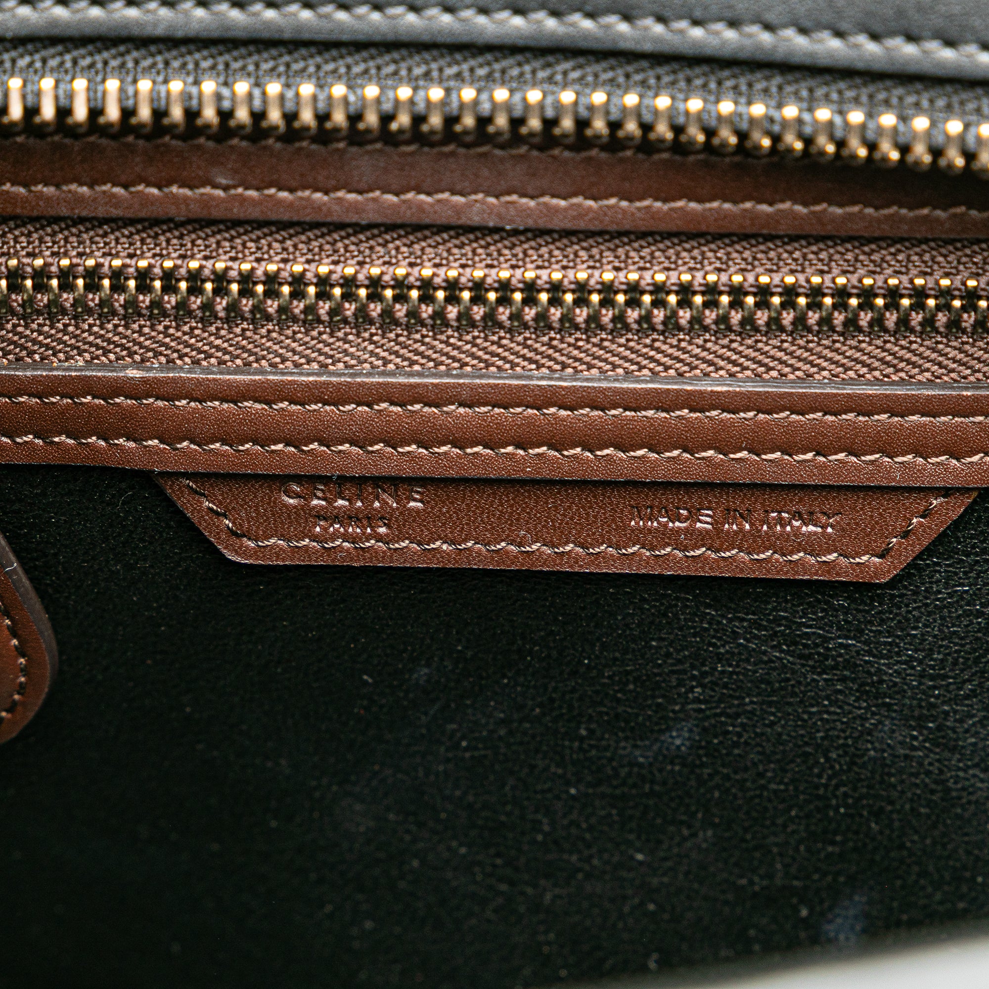 Micro Tricolor Leather Luggage Tote - Image 5