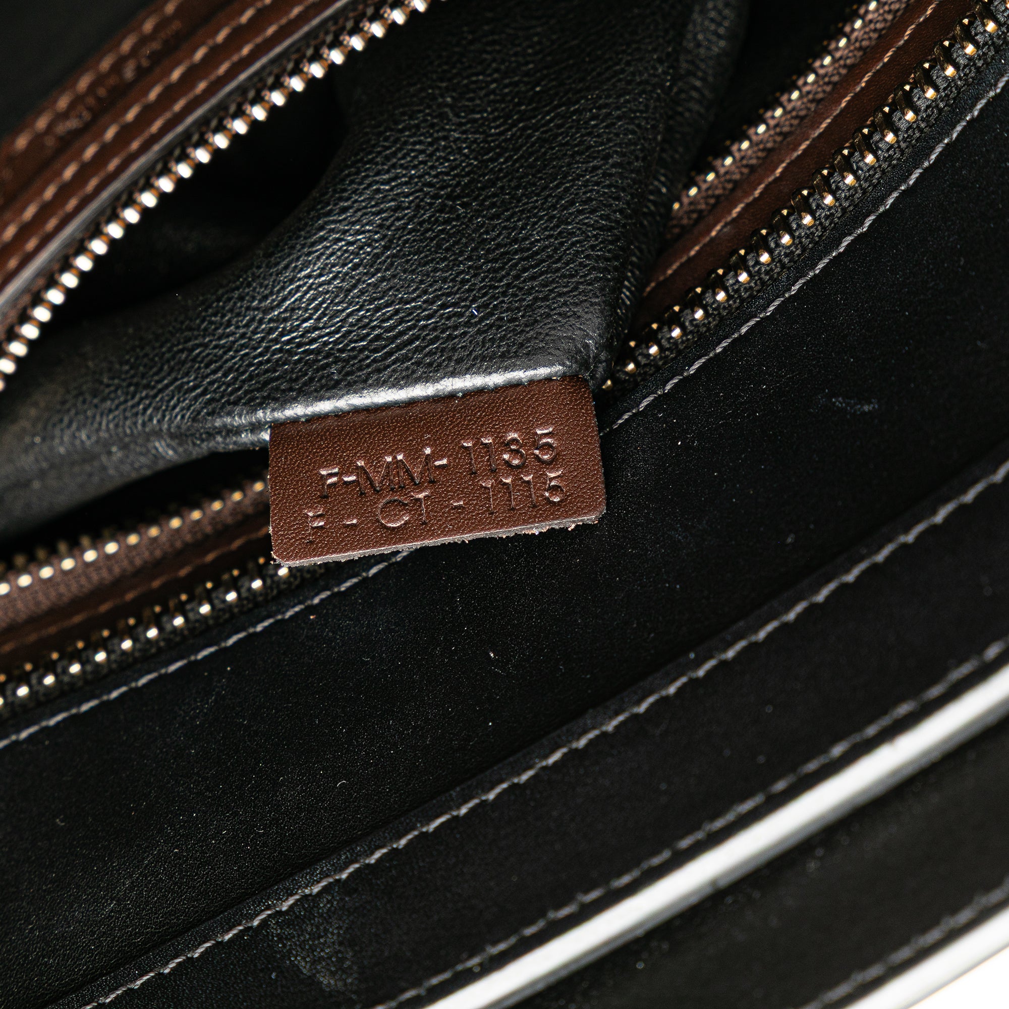 Micro Tricolor Leather Luggage Tote - Image 6
