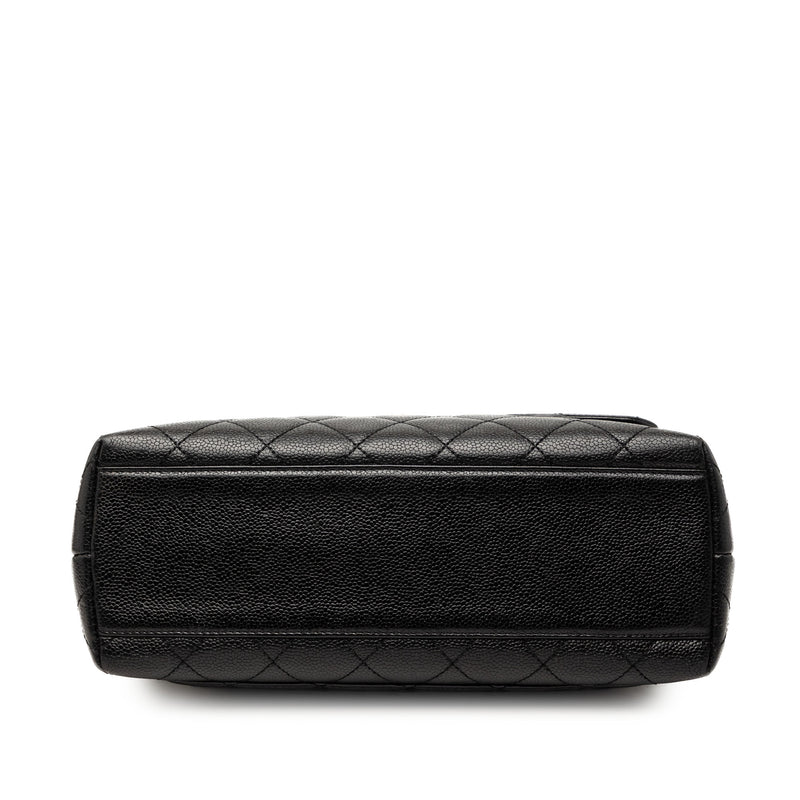 CC Quilted Caviar Kelly Top Handle Bag - Image 3