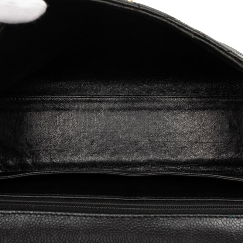 CC Quilted Caviar Kelly Top Handle Bag - Image 4