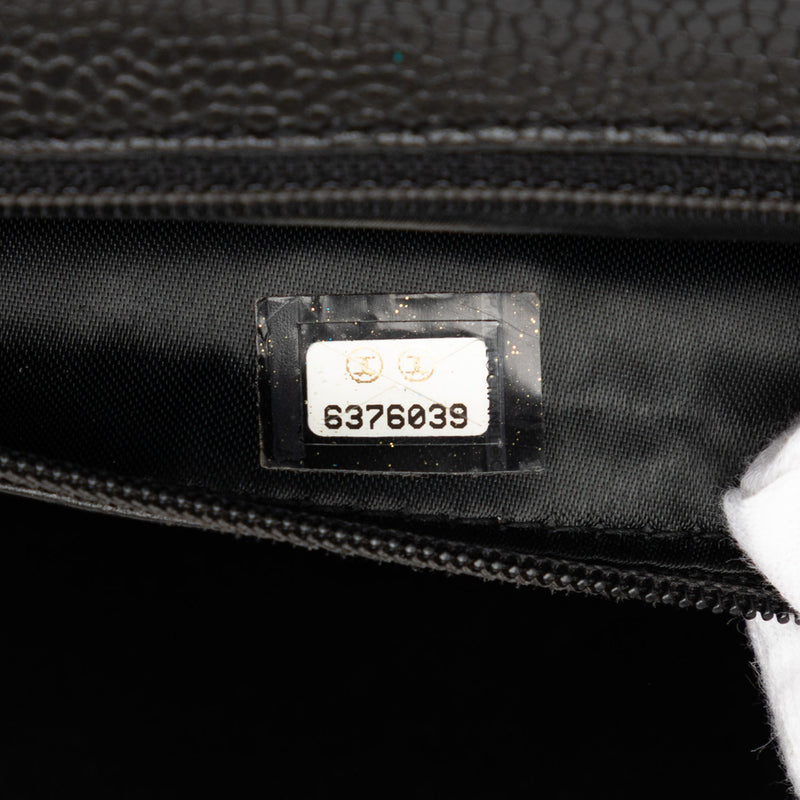 CC Quilted Caviar Kelly Top Handle Bag - Image 6