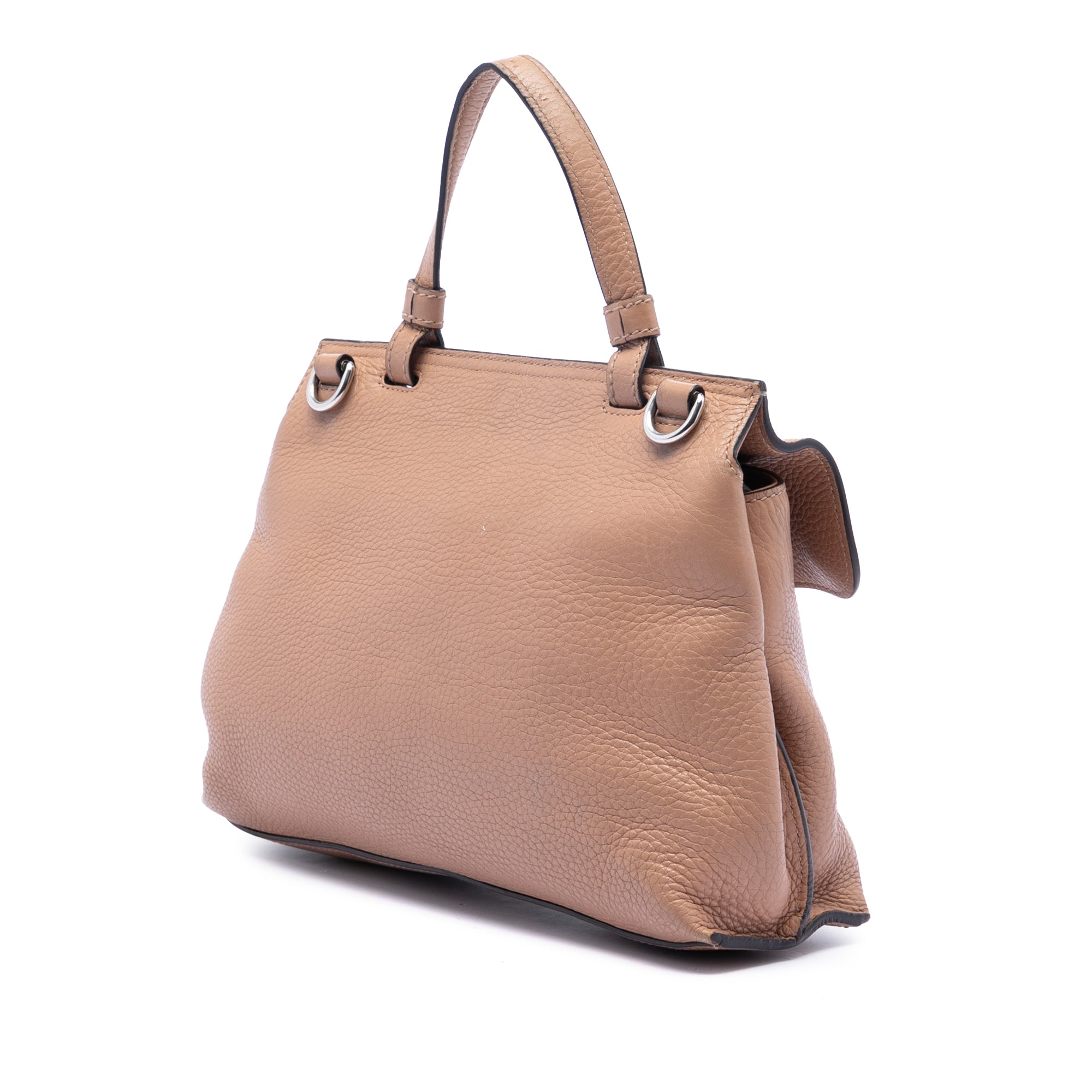Small Calfskin Bamboo Daily Satchel - Image 2