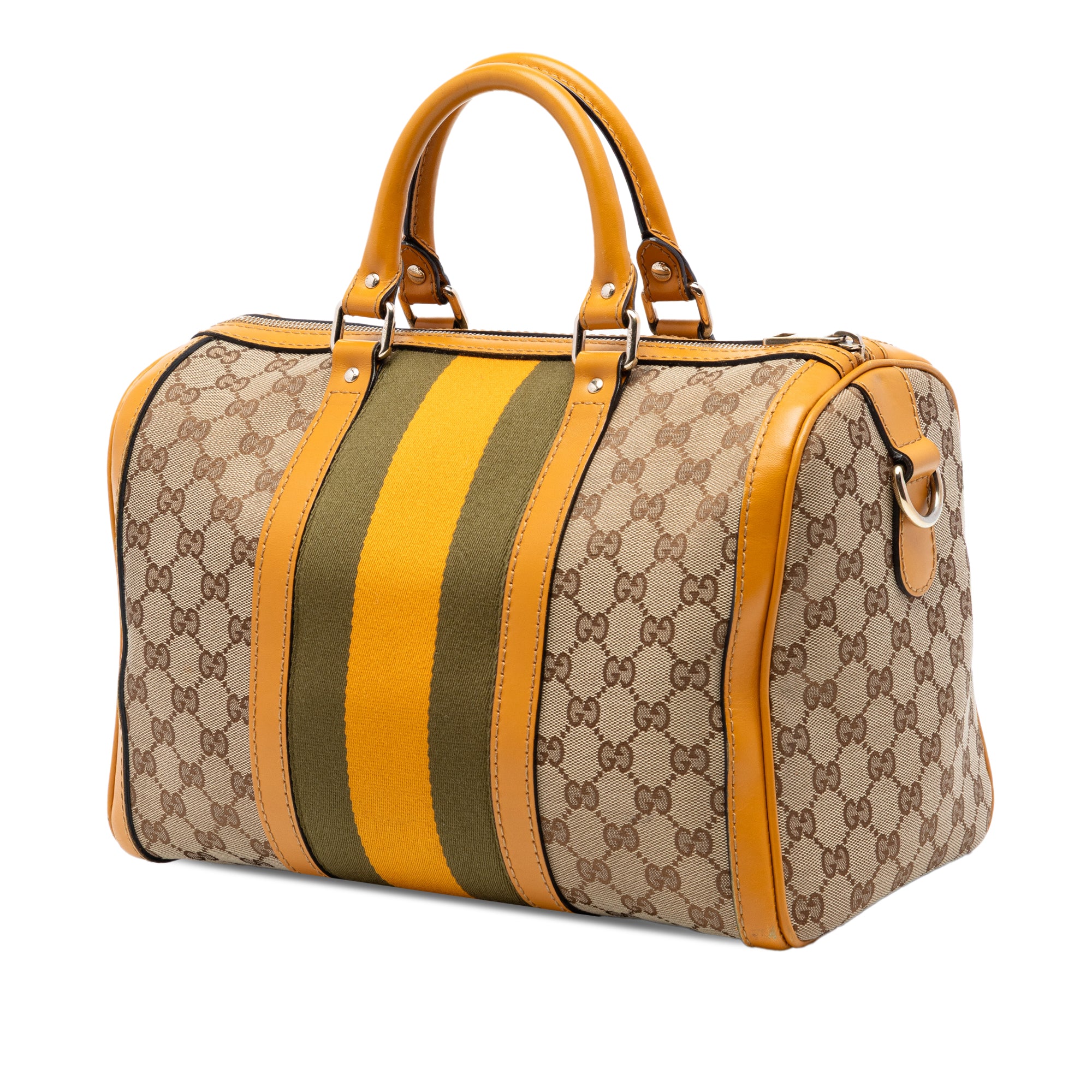 Medium GG Canvas Web Joy Boston Bag - Image 2
