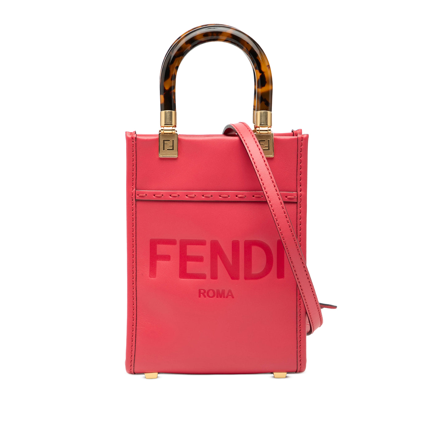 Mini Leather Sunshine Shopper Tote - Image 1