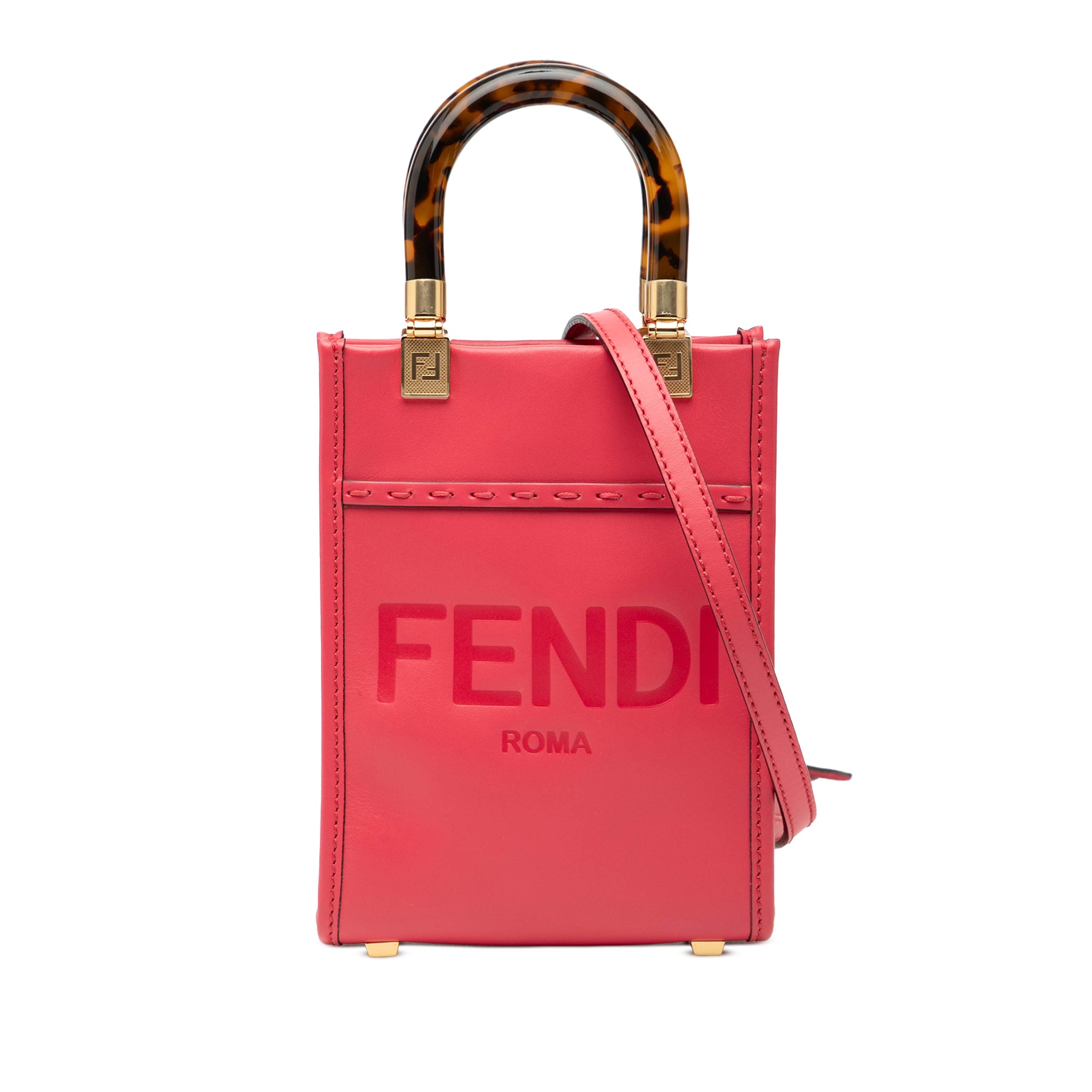 Mini Leather Sunshine Shopper Tote - Image 1