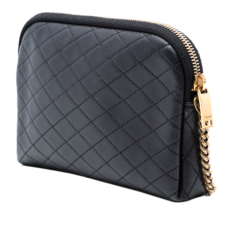 Mini Quilted Lambskin Gaby Zippered Pouch - Image 2