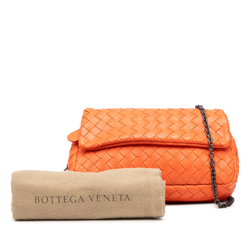 Mini Nappa Intrecciato Expandable Chain Flap Crossbody - Image 7