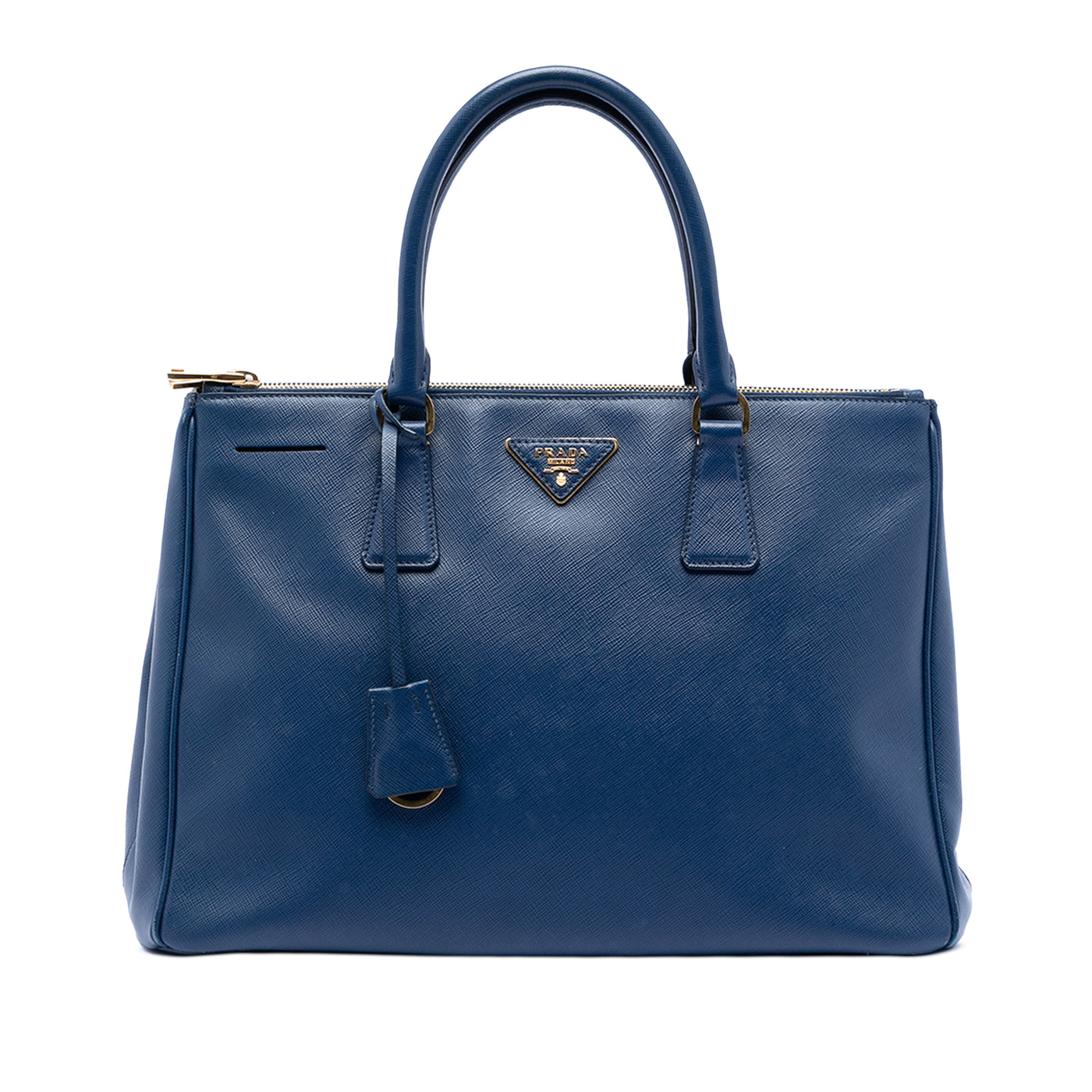 Medium Saffiano Lux Galleria Double Zip Satchel - Image 1