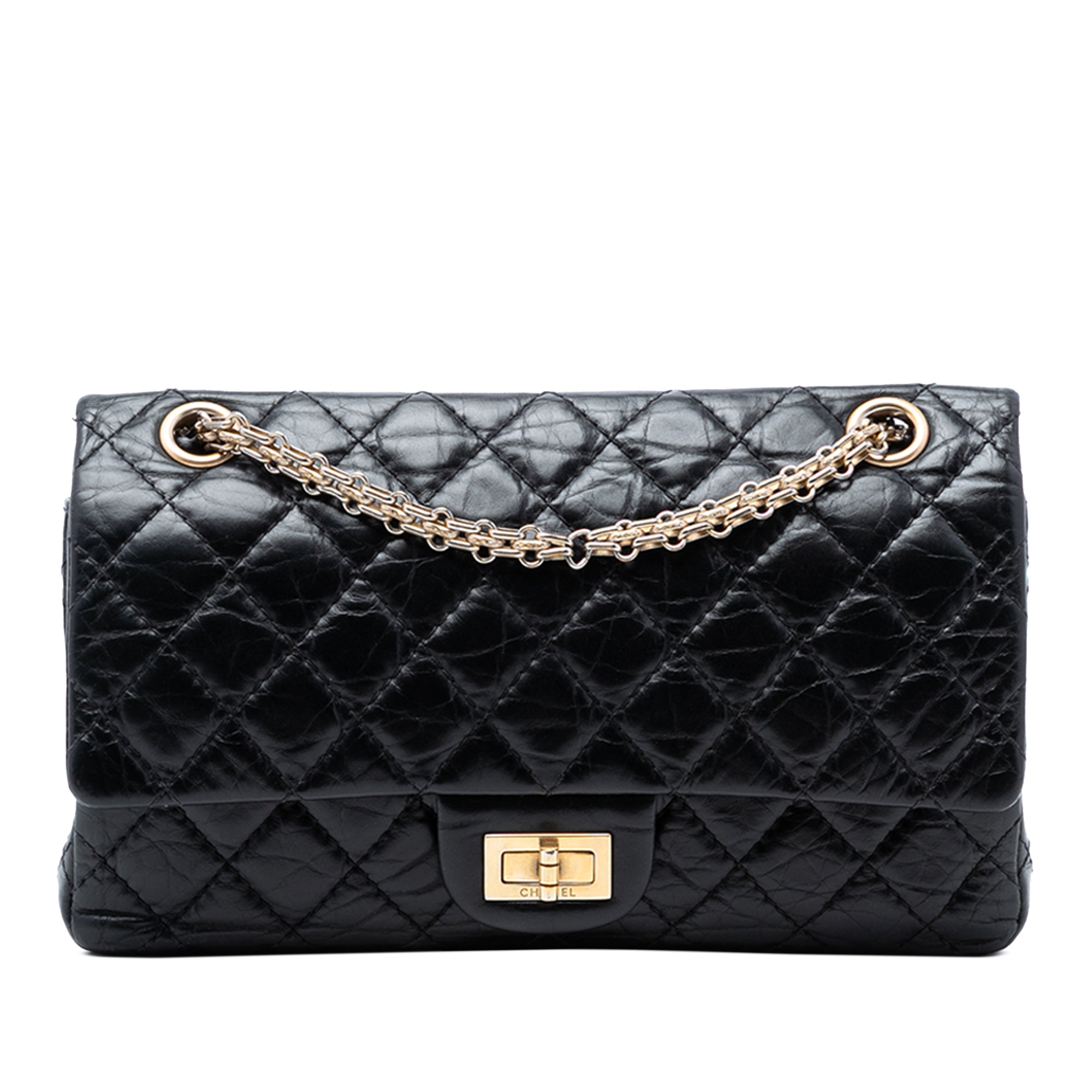 Quilted Aged Calfskin Reissue 2.55 Double Flap 225 - Image 1