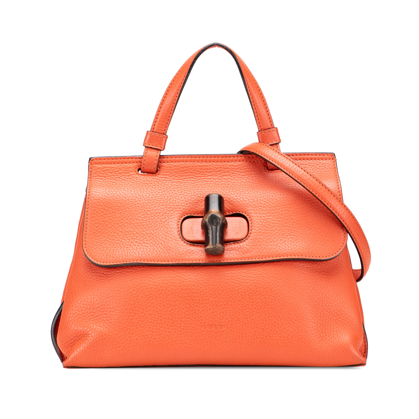 Small Calfskin Bamboo Daily Satchel - Image 1