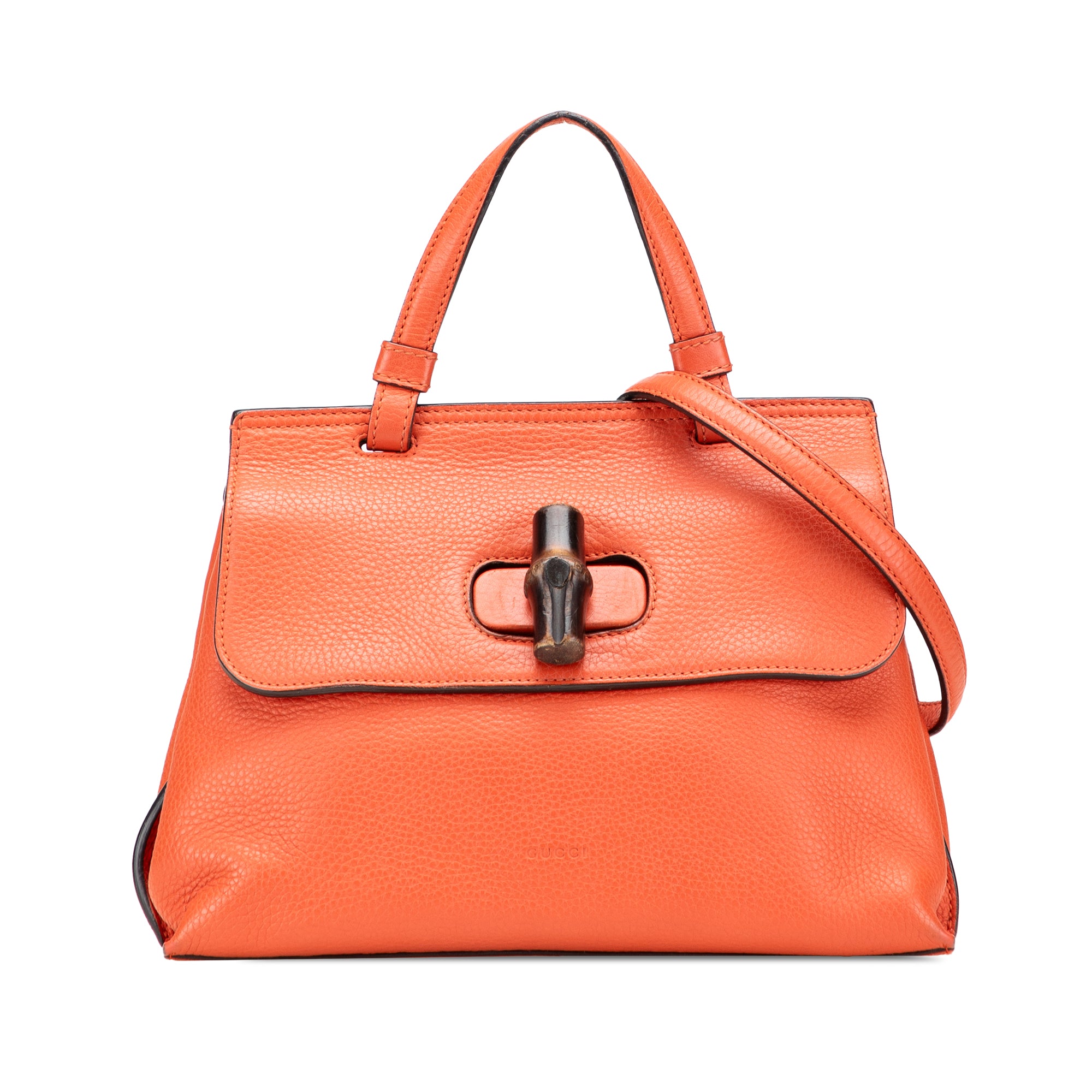 Small Calfskin Bamboo Daily Satchel - Image 1