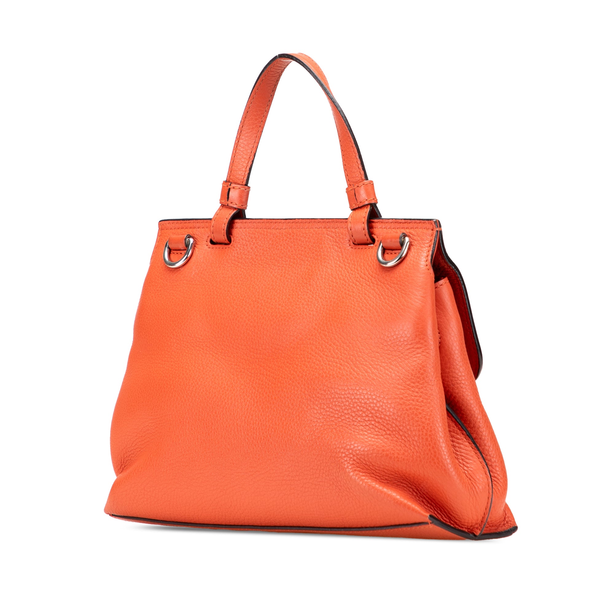 Small Calfskin Bamboo Daily Satchel - Image 2
