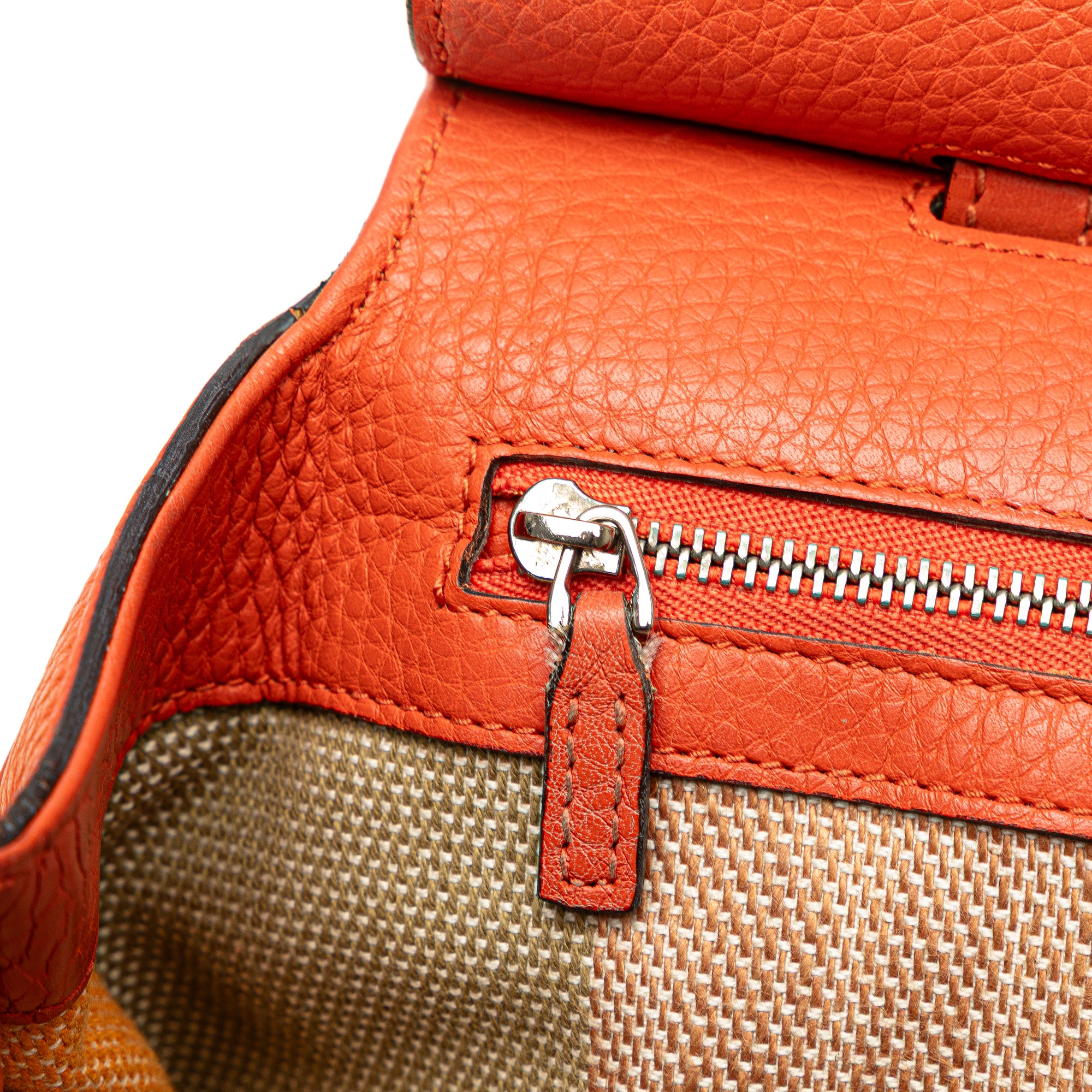 Small Calfskin Bamboo Daily Satchel - Image 7