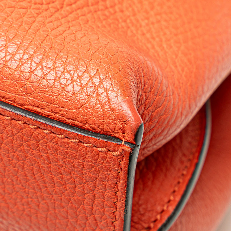 Small Calfskin Bamboo Daily Satchel - Image 8