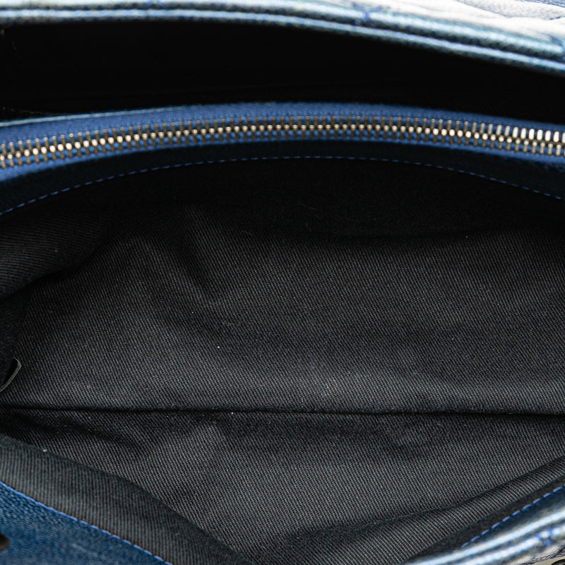 Quilted Iridescent Caviar Chic Shopping Tote - Image 5