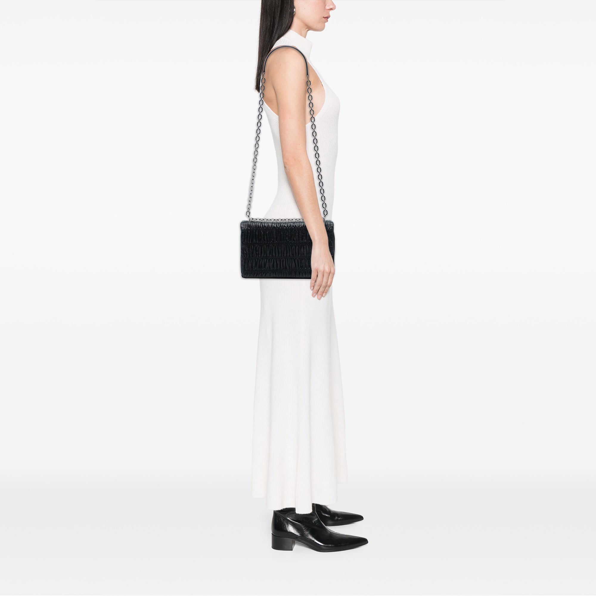 Nappa Gaufre Shoulder Bag - Image 6
