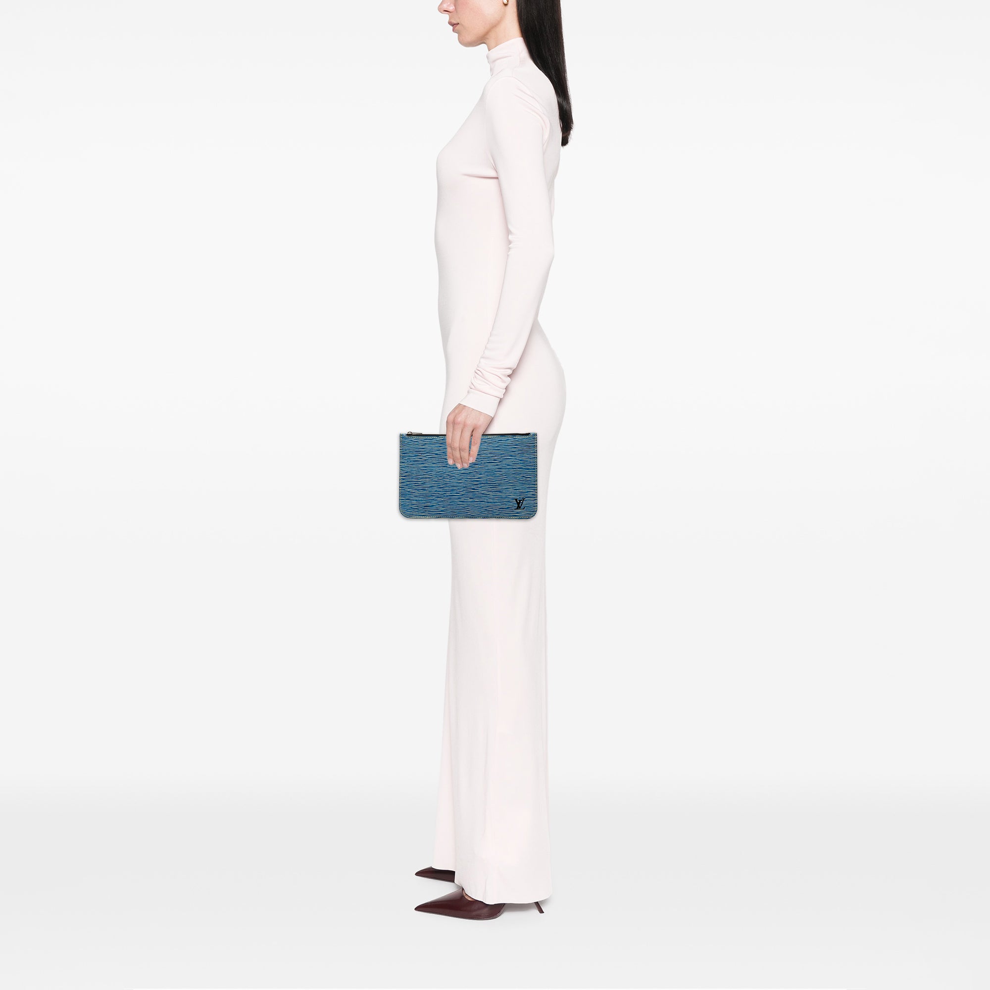 Epi Denim Neverfull Pouch - Image 7