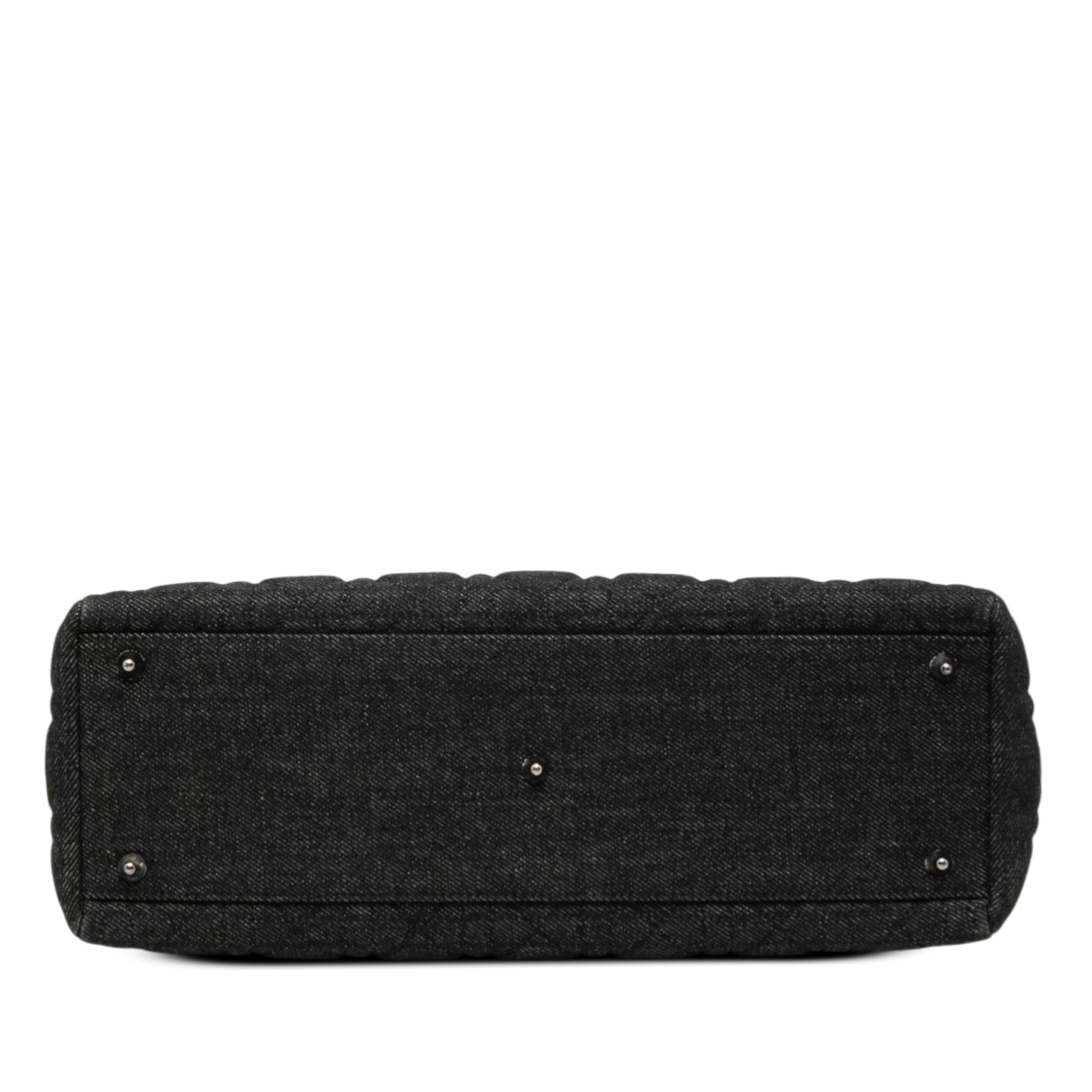 Large Denim Cannage Lady Dior - Image 3
