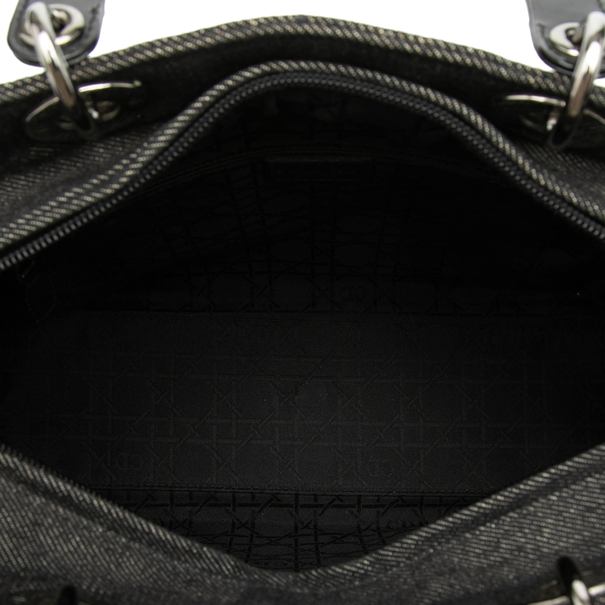 Large Denim Cannage Lady Dior - Image 4