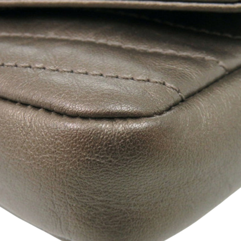 Small Chevron Calfskin Embellished Data Center Envelope Flap - Image 12