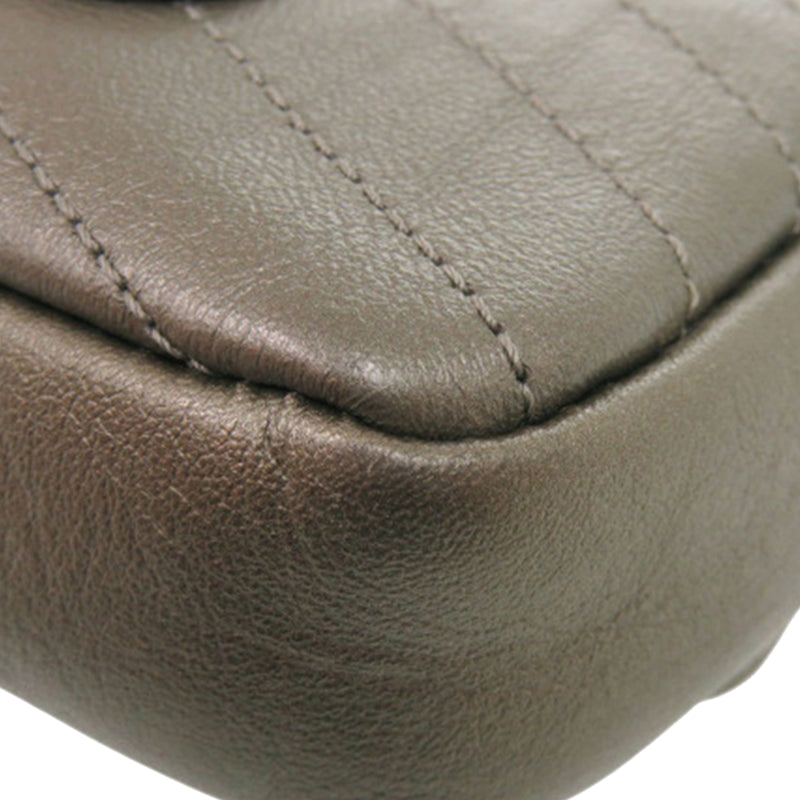 Small Chevron Calfskin Embellished Data Center Envelope Flap - Image 15