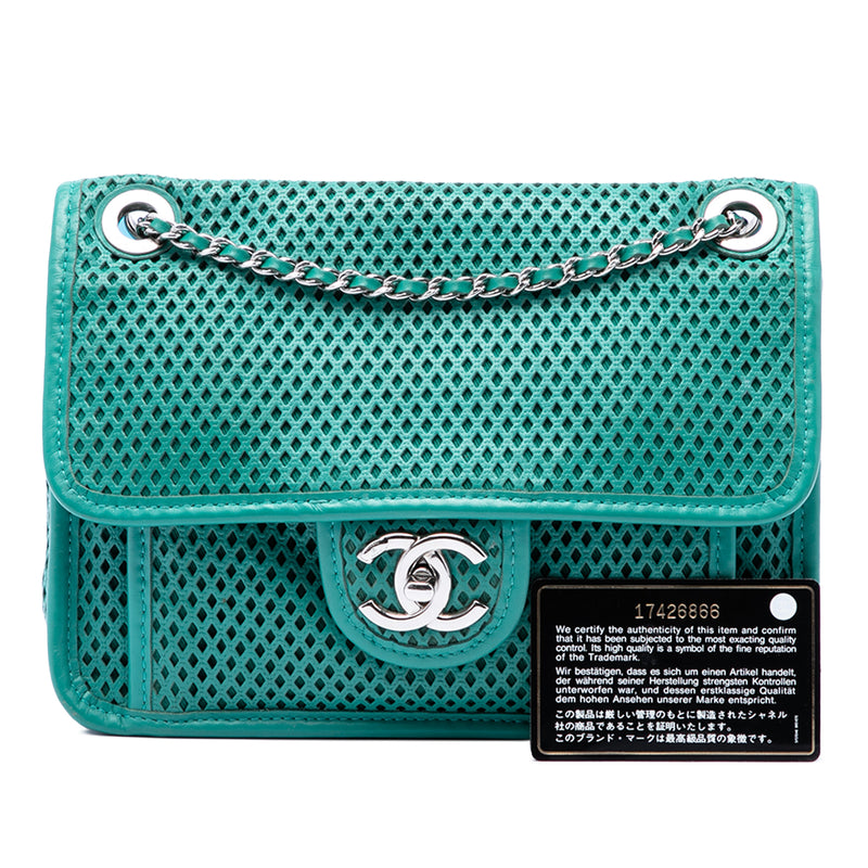 Small Perforated Calfskin Up In The Air Flap - Image 7