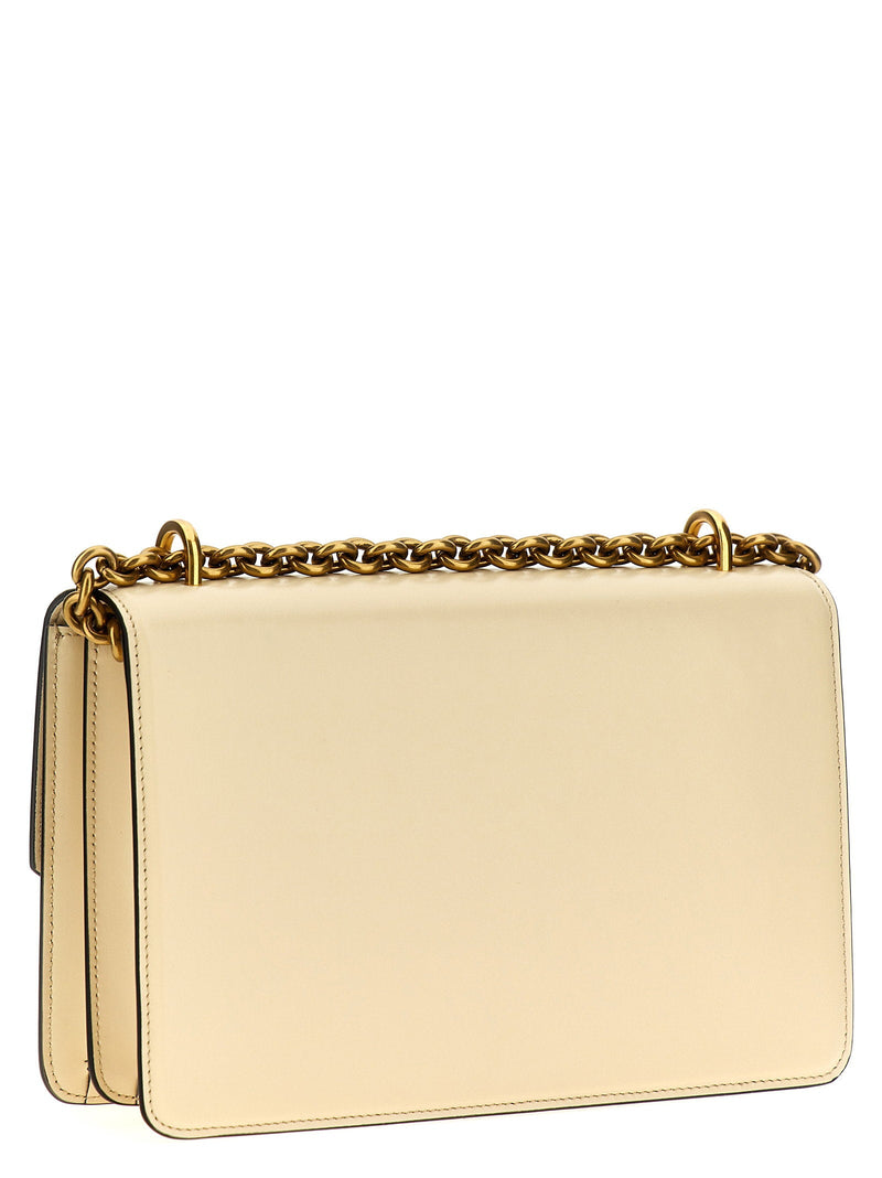 Valentino Garavani Vlogo Shoulder Bag — Cream