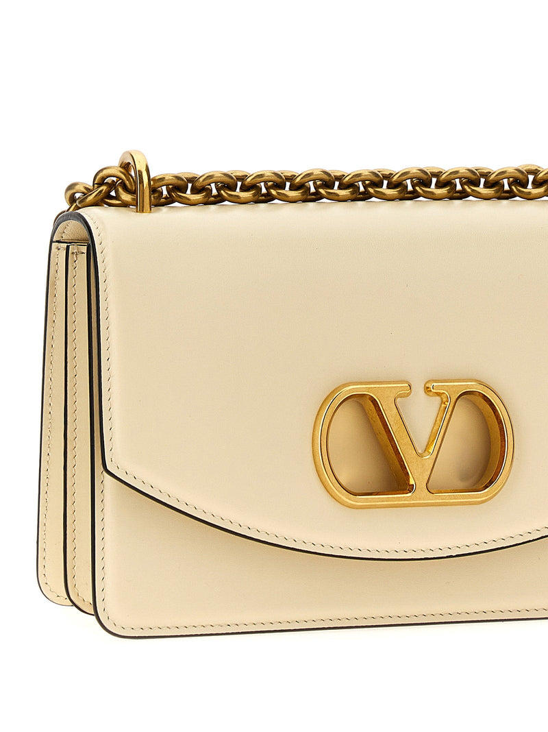Valentino Garavani Vain Shoulder Bag — Cream