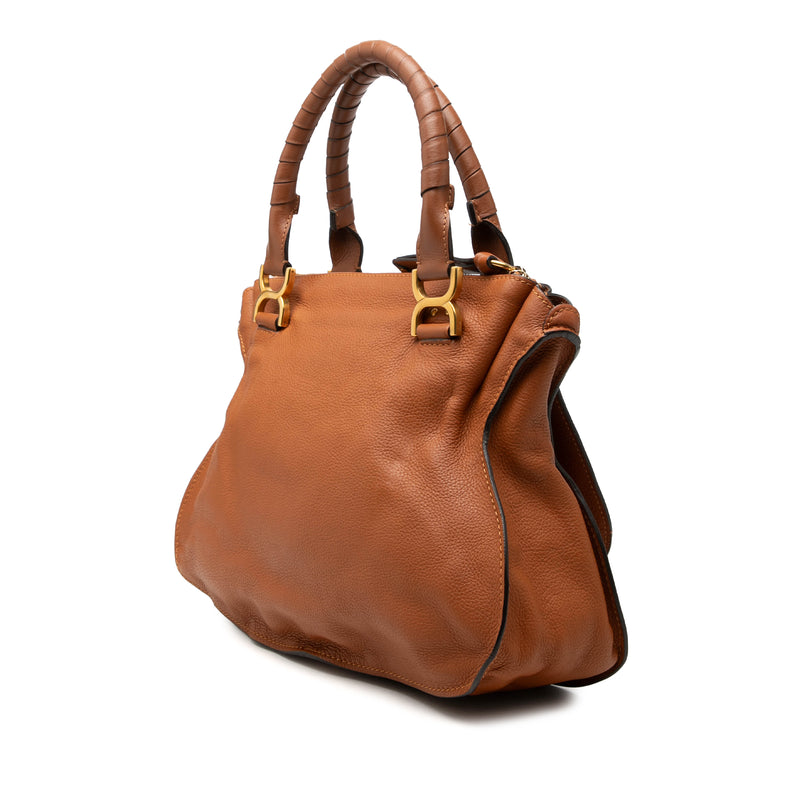 Medium Pebbled Calfskin Marcie Satchel - Image 2
