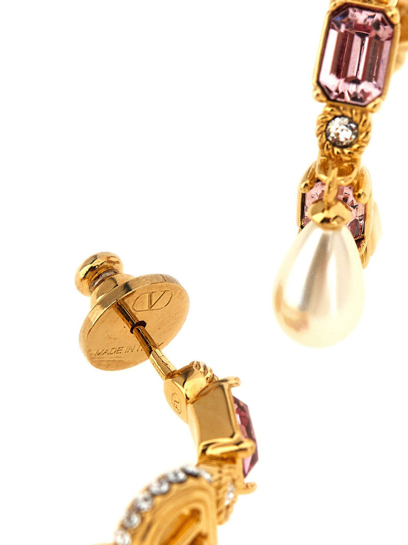 Valentino Garavani Ovalette Earrings — Gold