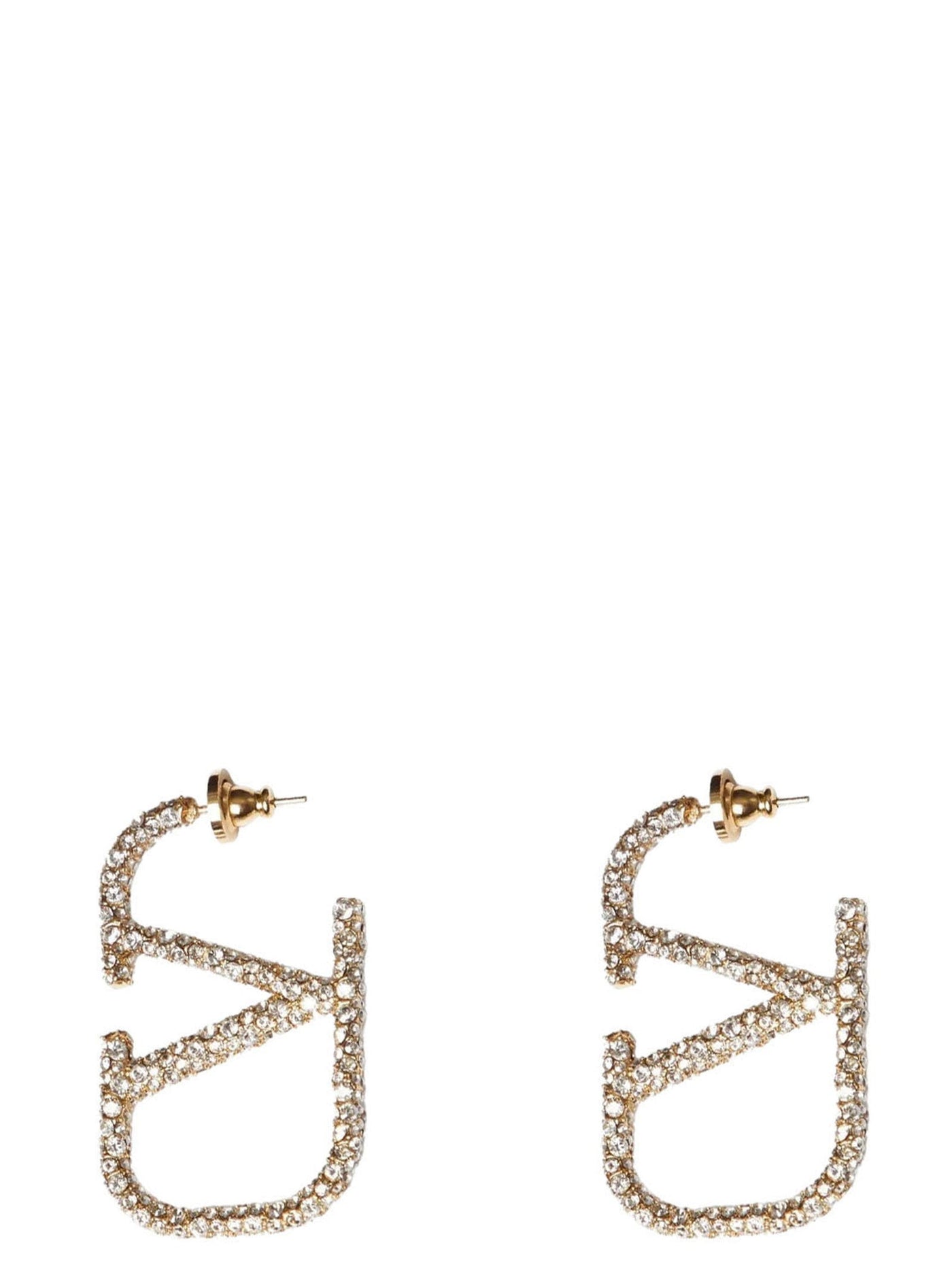 Valentino Garavani Earrings — Gold Swarovski Crystal