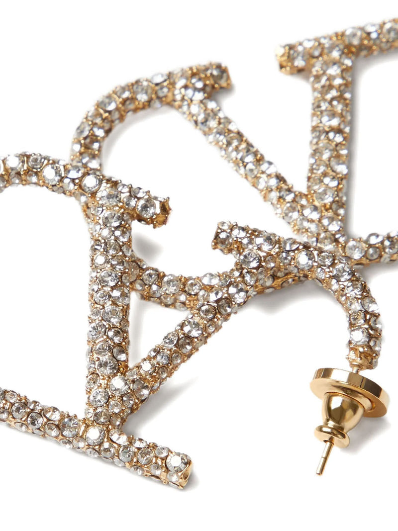 Valentino Garavani Earrings — Gold Swarovski Crystal