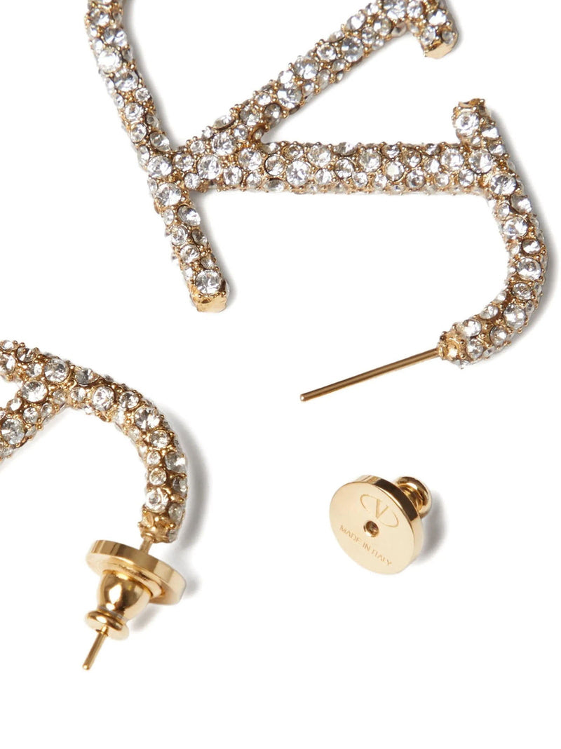Valentino Garavani Earrings — Gold Swarovski Crystal