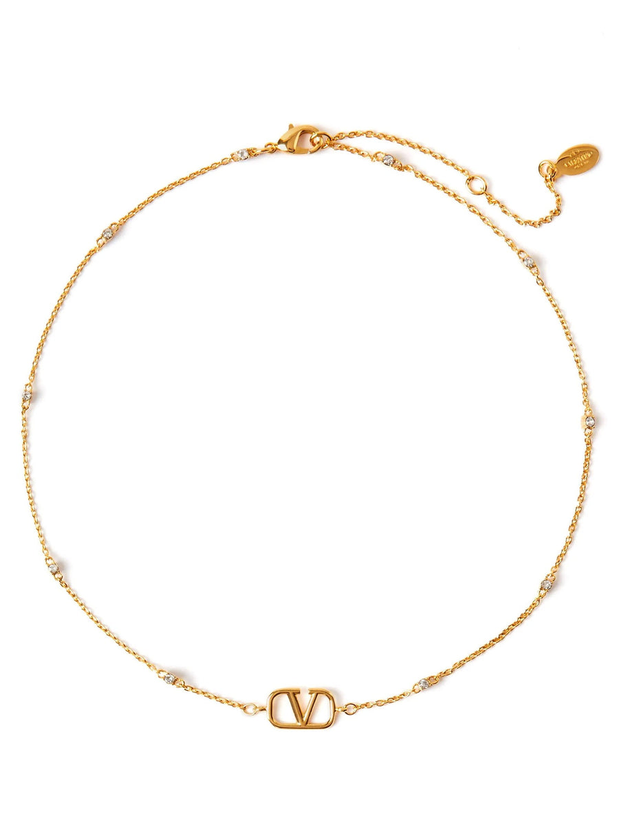 Valentino Garavani Vlogo Necklace — Gold Necklaces