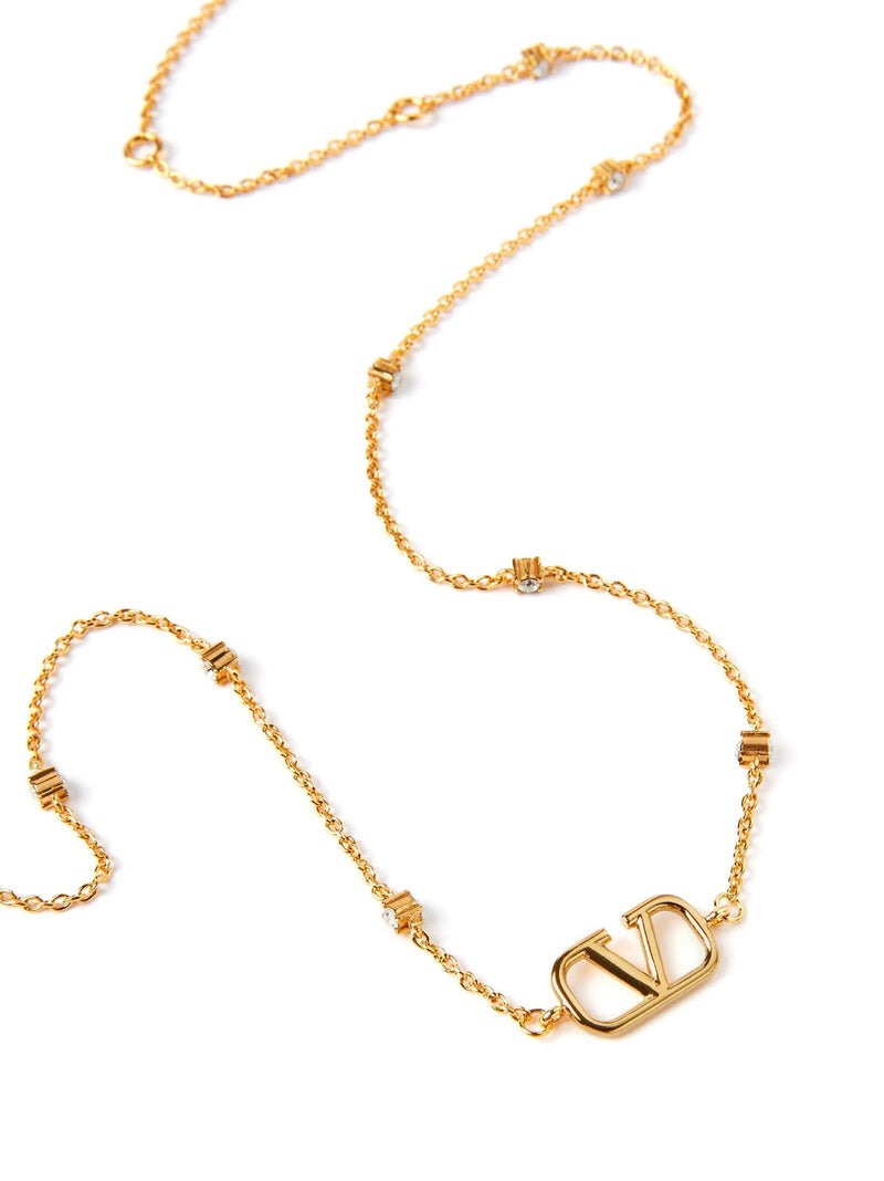 Valentino Garavani Vlogo Necklace — Gold Necklaces