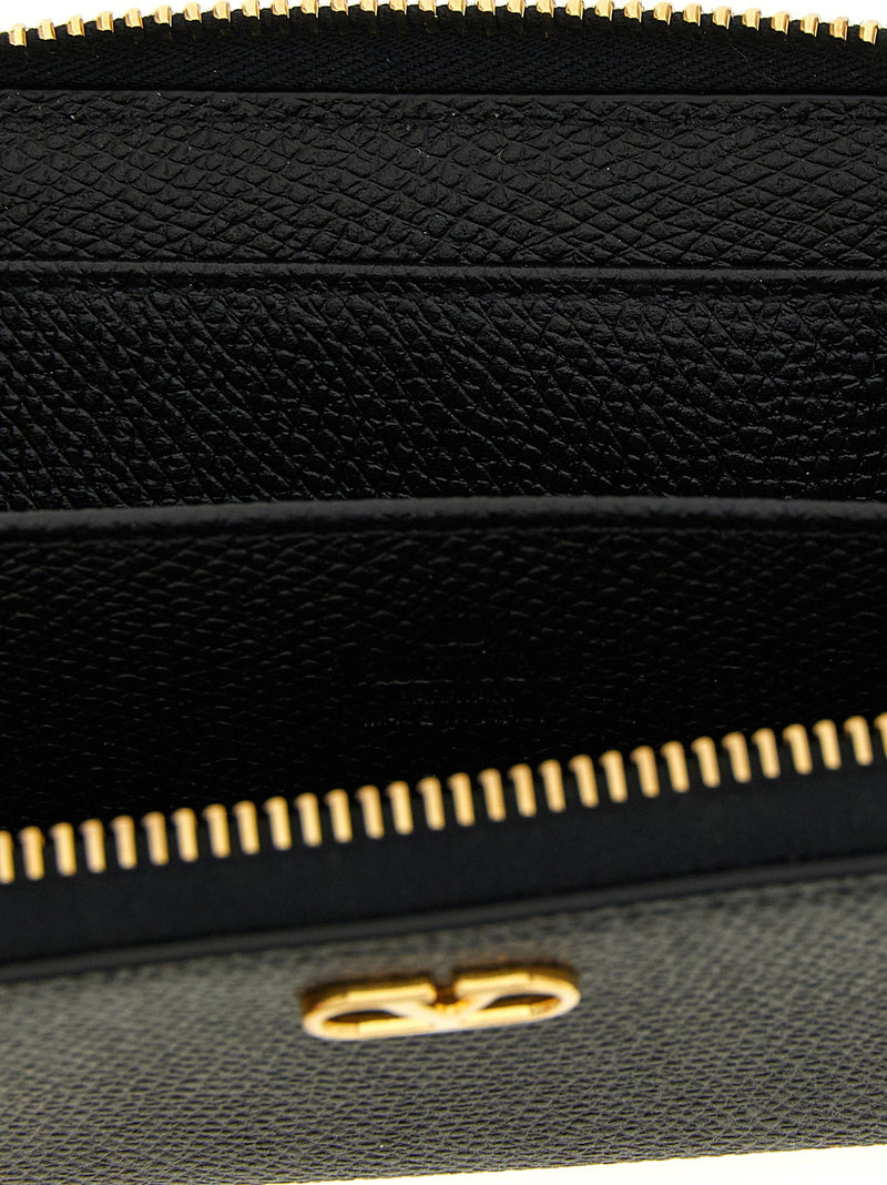 Valentino Garavani Vlogo Signature Card Case — Black Cases
