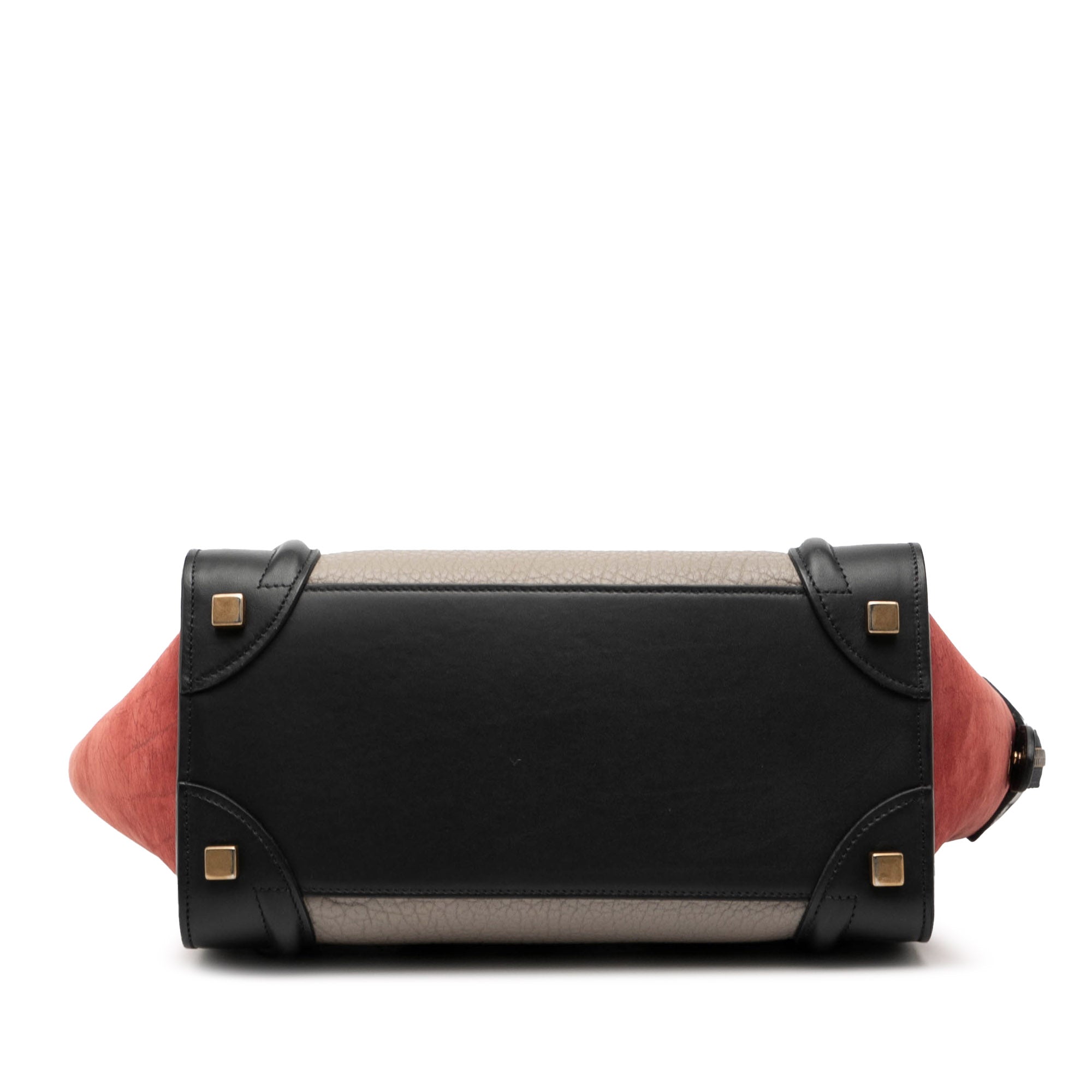 Micro Tricolor Leather Luggage Tote - Image 3