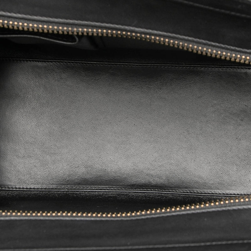 Micro Tricolor Leather Luggage Tote - Image 4