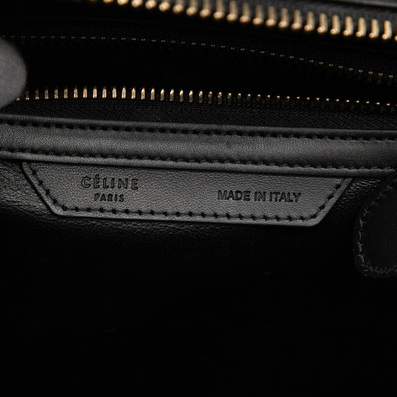 Micro Tricolor Leather Luggage Tote - Image 5