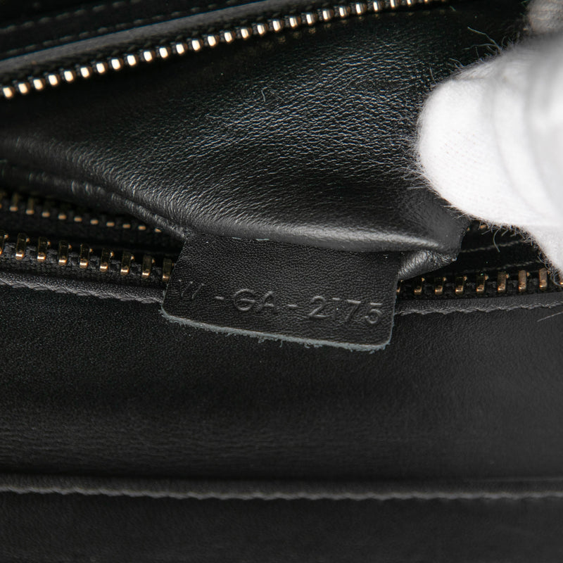 Micro Tricolor Leather Luggage Tote - Image 6