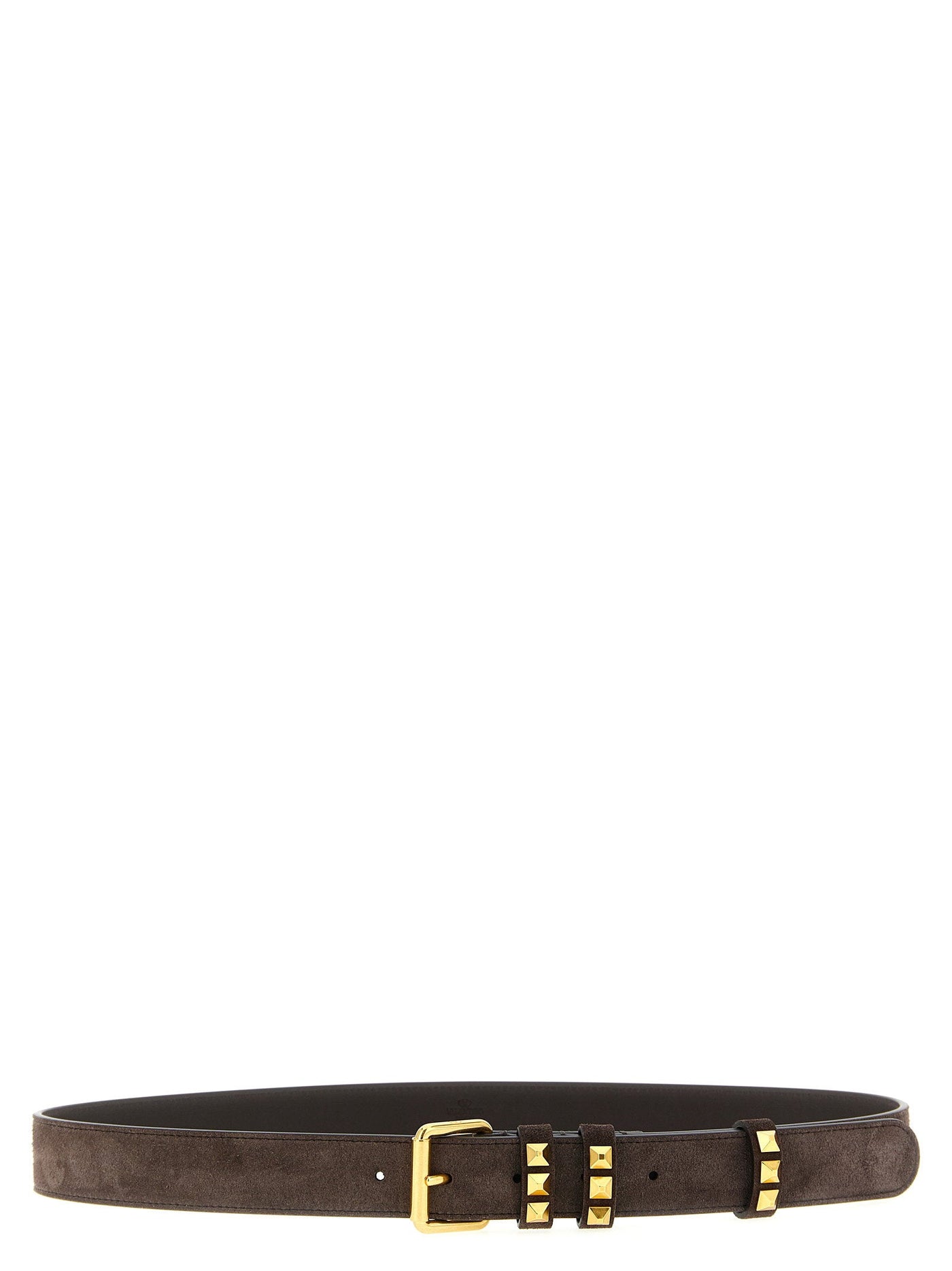 Valentino Garavani Flaneuse Belt — Brown Suede