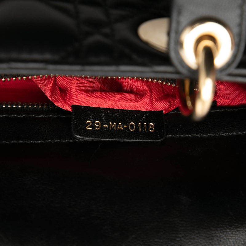 Small Lambskin Cannage My ABCDior Lady Dior - Image 6